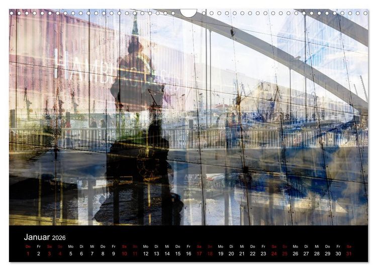 Produktbild: Hamburg-Art (Wandkalender 2026 DIN A3 quer), CALVENDO Monatskalender