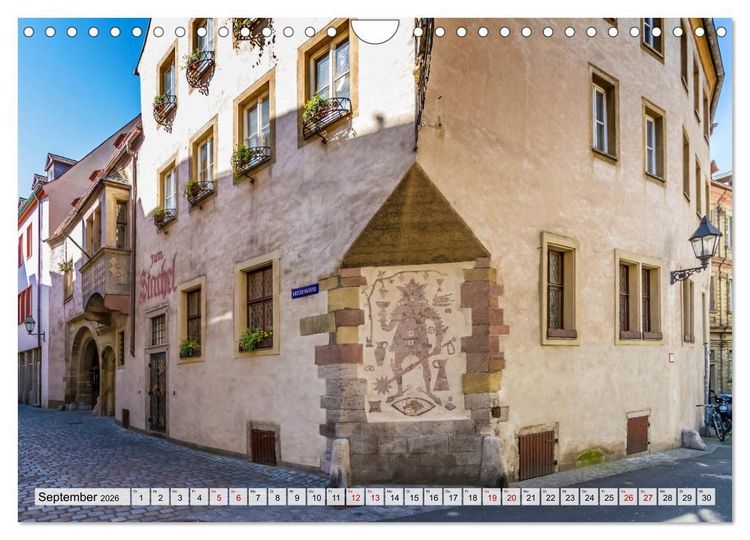 Produktbild: W&Uuml;RZBURG Historisches Stadtherz (Wandkalender 2026 DIN A4 quer), CALVENDO Monatskalender