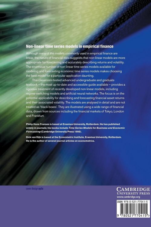 Produktbild: Non-Linear Time Series Models in Empirical Finance