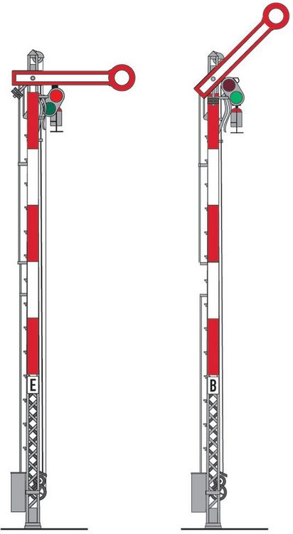 Produktbild: M&auml;rklin 70392 - H0 Hauptsignal mit Gittermast