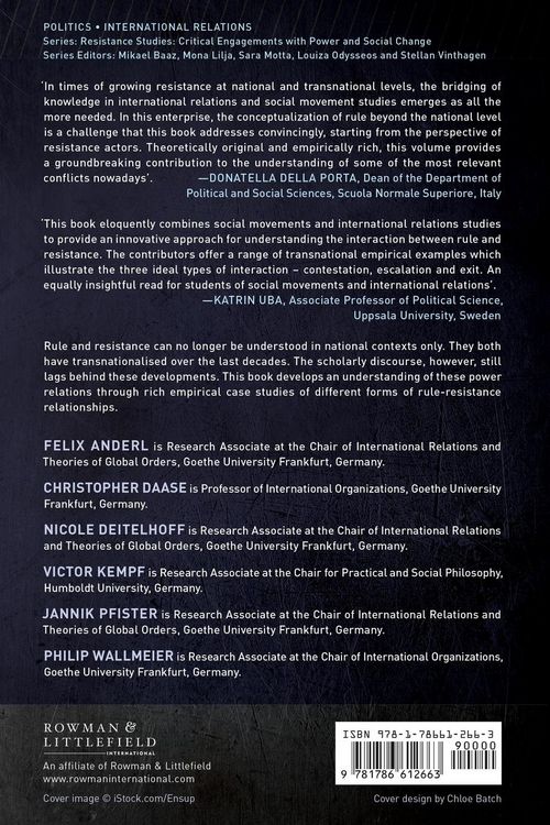 Produktbild: Rule and Resistance Beyond the Nation State