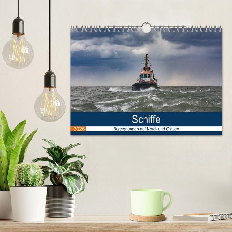Produktbild: Schiffe - Begegnungen auf Nord- und Ostsee (Wandkalender 2026 DIN A4 quer), CALVENDO Monatskalender