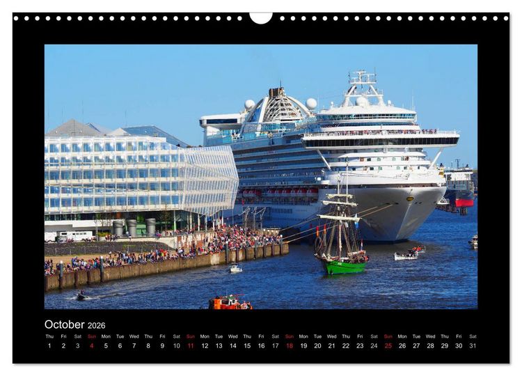 Produktbild: Destination Hamburg 2026 (Wall Calendar 2026 DIN A3 landscape), CALVENDO 12 Month Wall Calendar