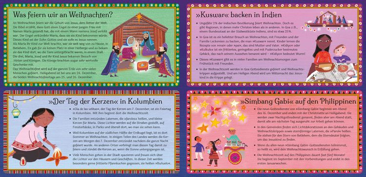 Produktbild: Fr&ouml;hliche Weihnachten in aller Welt. Lustige Kinderreime &uuml;ber Weihnachtsbr&auml;uche,