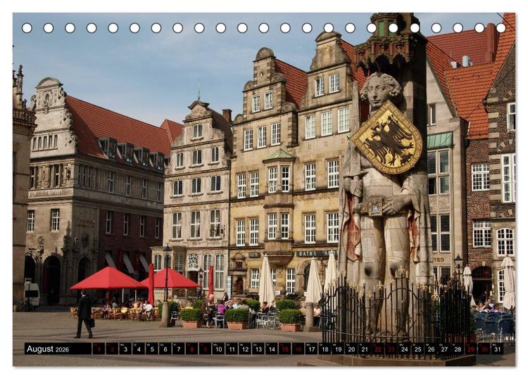 Produktbild: Deutsche Hansest&auml;dte (Tischkalender 2026 DIN A5 quer), CALVENDO Monatskalender