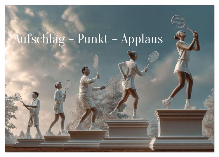 Produktbild: Aufschlag &ndash; Punkt &ndash; Applaus (Tischkalender 2026 DIN A5 quer), CALVENDO Monatskalender