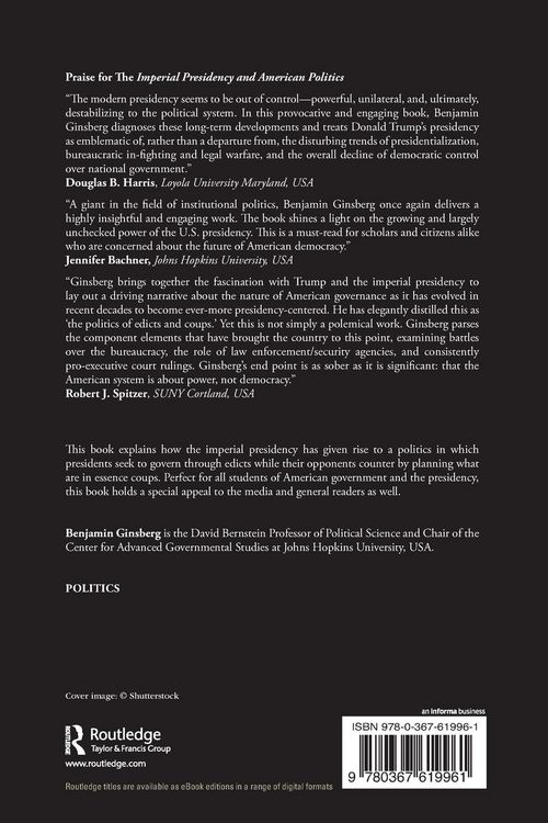 Produktbild: The Imperial Presidency and American Politics