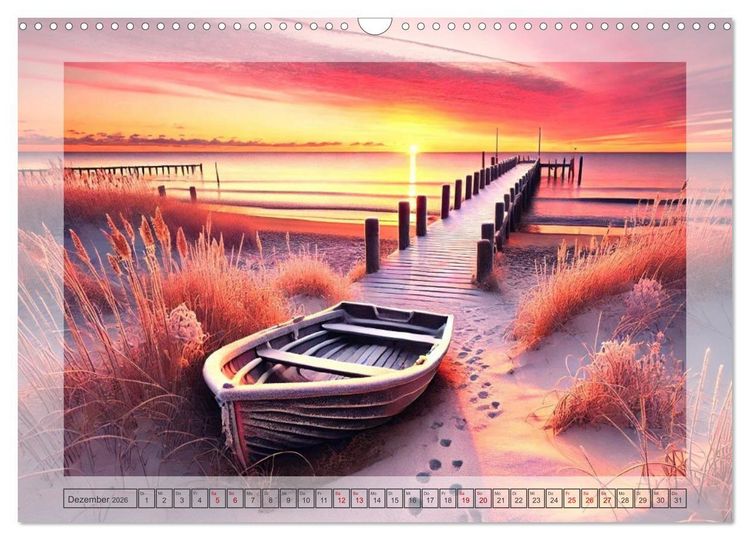 Produktbild: Pfade ans Meer (Wandkalender 2026 DIN A3 quer), CALVENDO Monatskalender