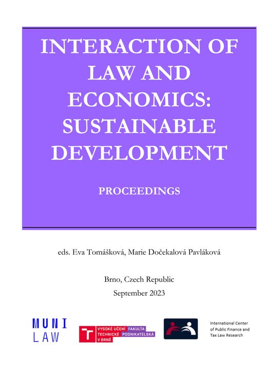 Produktbild: Interaction of Law and Economics: Sustainable Development