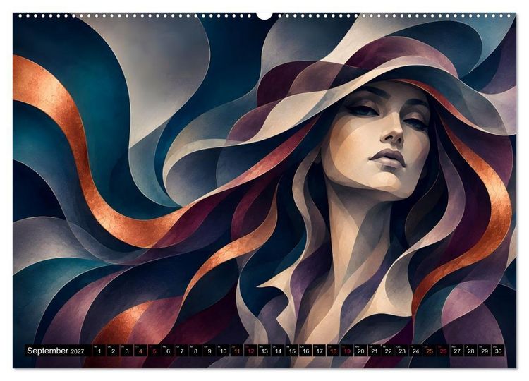 Produktbild: Fantasieportr&auml;ts zwischen Traum und Wirklichkeit (Wandkalender 2027 DIN A2 quer), CALVENDO Monatskalender