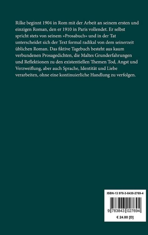Produktbild: Die Aufzeichnungen des Malte Laurids Brigge