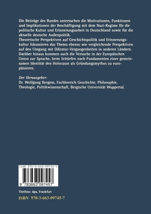 Produktbild: Die NS-Diktatur im deutschen Erinnerungsdiskurs