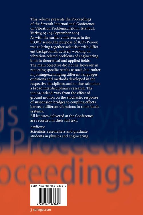Produktbild: The Seventh International Conference on Vibration Problems ICOVP 2005