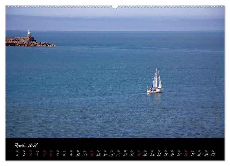 Produktbild: Wales - Pembrokeshire Coast Path (hochwertiger Premium Wandkalender 2026 DIN A2 quer), Kunstdruck in Hochglanz
