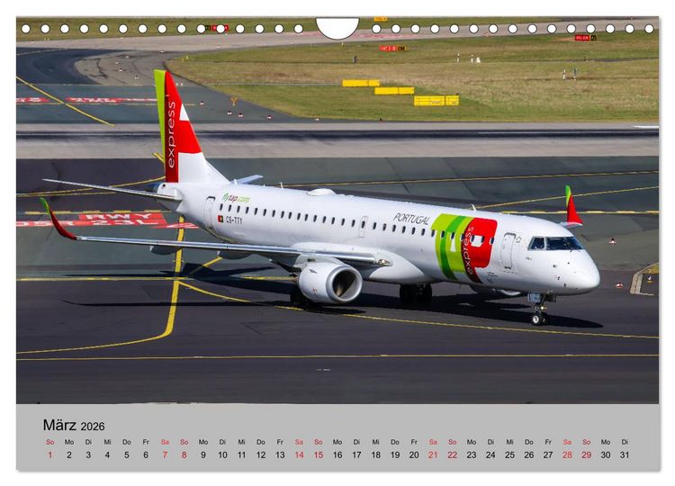 Produktbild: Welt der Flugzeuge - Faszination Luftfahrt 2026 (Wandkalender 2026 DIN A4 quer), CALVENDO Monatskalender