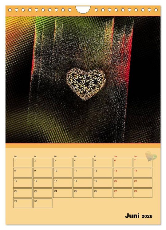 Produktbild: Ganz viel Herz (Wandkalender 2026 DIN A4 hoch), CALVENDO Monatskalender