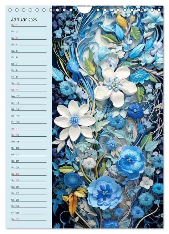 Produktbild: Bl&uuml;tenarrangements (Wandkalender 2026 DIN A4 hoch), CALVENDO Monatskalender
