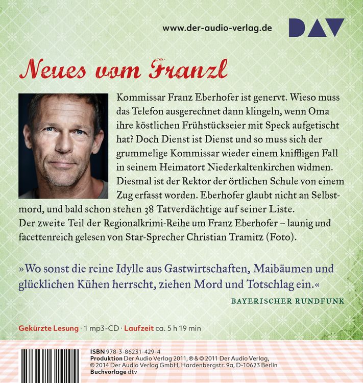 Produktbild: Dampfnudelblues / Franz Eberhofer Band 2