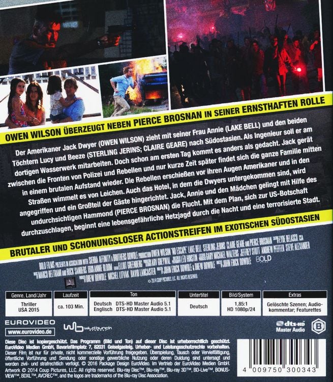 No Escape als Blu-ray kaufen