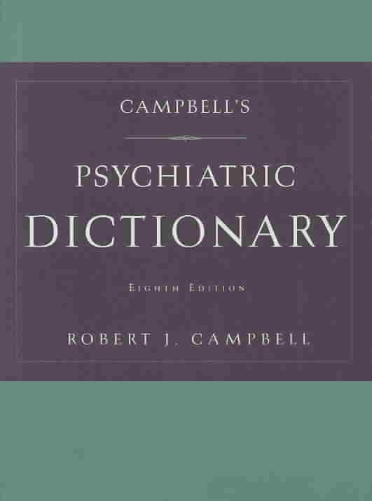 Produktbild: Campbell's Psychiatric Dictionary