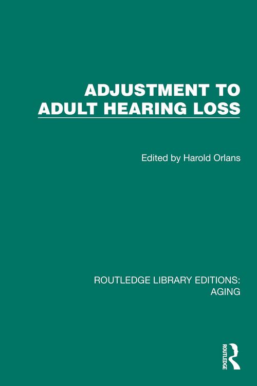 Produktbild: Adjustment to Adult Hearing Loss
