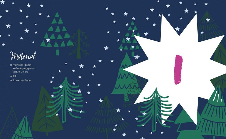 Produktbild: Adventskalender Weihnachtssterne
