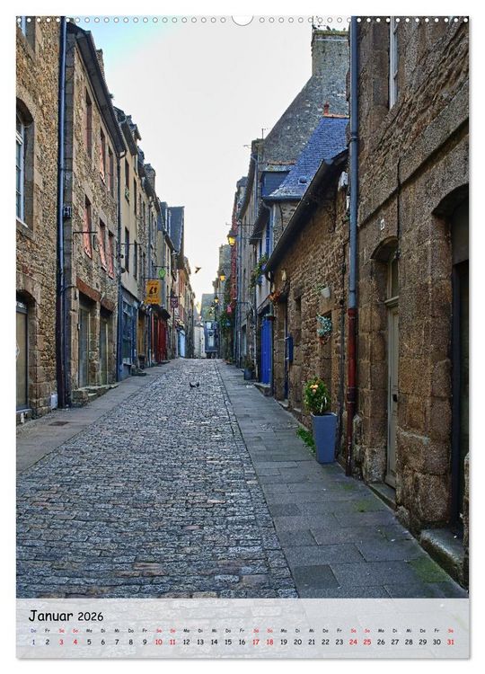Produktbild: Dinan, die mittelalterliche Perle in der Bretagne (Wandkalender 2026 DIN A2 hoch), CALVENDO Monatskalender