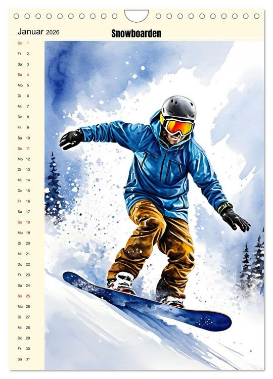 Produktbild: Attraktiver Outdoorsport (Wandkalender 2026 DIN A4 hoch), CALVENDO Monatskalender