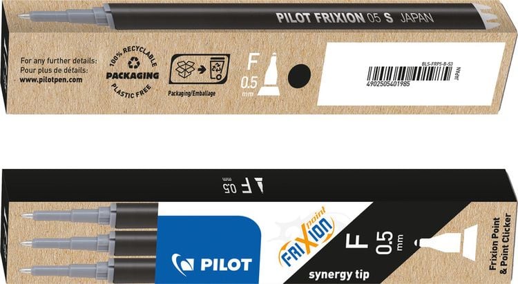 Produktbild: PILOT Mine FriXion Point schwarz, 3er Set