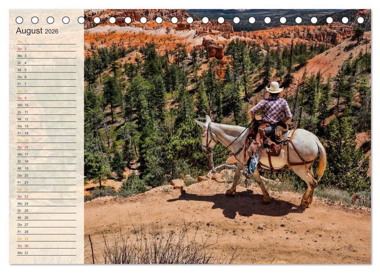 Produktbild: Nationalparks in den USA - wundersch&ouml;n und einmalig (Tischkalender 2026 DIN A5 quer), CALVENDO Monatskalender