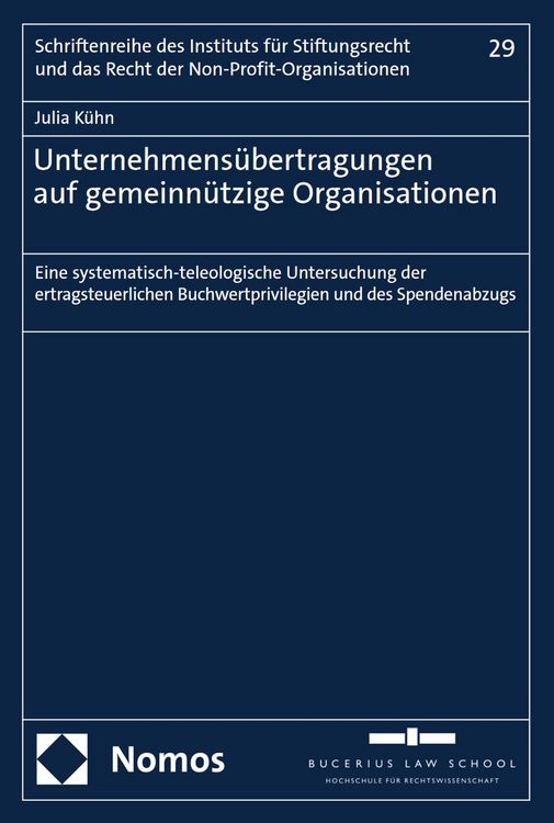 Produktbild: Unternehmens&uuml;bertragungen auf gemeinn&uuml;tzige Organisationen