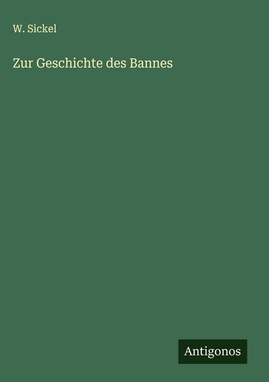 Produktbild: Zur Geschichte des Bannes