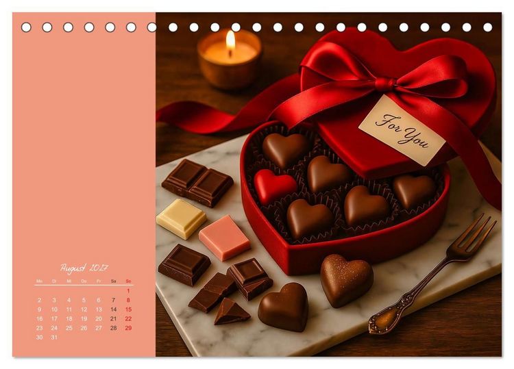 Produktbild: Sag's mit Schokolade (Tischkalender 2027 DIN A5 quer), CALVENDO Monatskalender