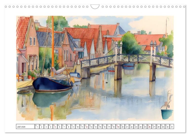 Produktbild: Zauberhafte Motive rund um's Ijsselmeer (Wandkalender 2026 DIN A3 quer), CALVENDO Monatskalender