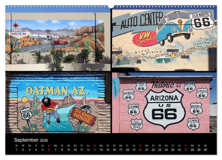 Produktbild: Route 66 im S&uuml;dwesten (Wandkalender 2026 DIN A2 quer), CALVENDO Monatskalender