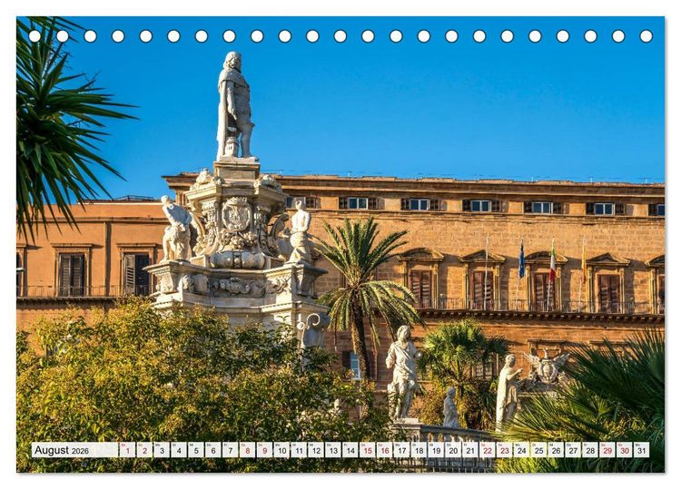 Produktbild: Sizilien - Palermo (Tischkalender 2026 DIN A5 quer), CALVENDO Monatskalender