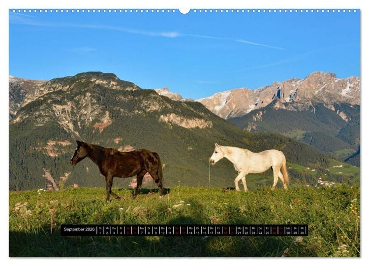 Produktbild: Dolomiten - Latemar und Rosengarten (hochwertiger Premium Wandkalender 2026 DIN A2 quer), Kunstdruck in Hochglanz