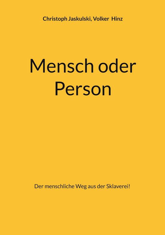 Produktbild: Mensch oder Person