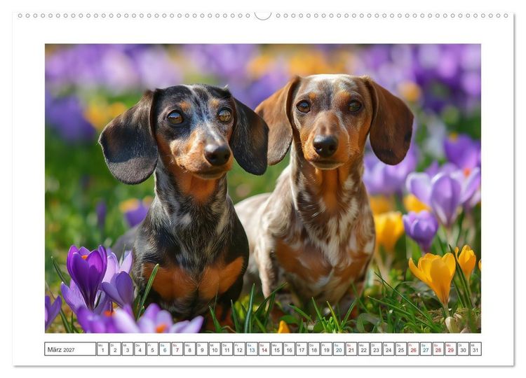 Produktbild: Kleine Beine, gro&szlig;es Gl&uuml;ck (hochwertiger Premium Wandkalender 2027 DIN A2 quer), Kunstdruck in Hochglanz