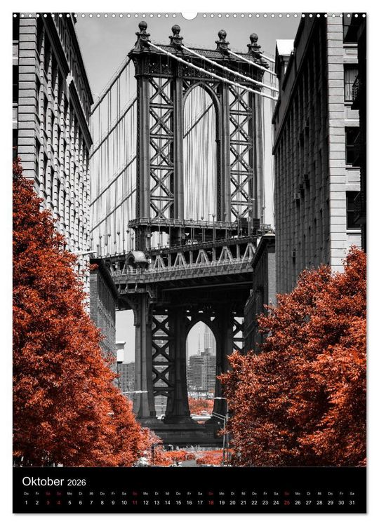 Produktbild: New York City - Color Glow Edition (Wandkalender 2026 DIN A2 hoch), CALVENDO Monatskalender