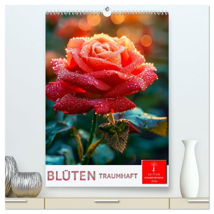 Produktbild: Bl&uuml;ten traumhaft (hochwertiger Premium Wandkalender 2026 DIN A2 hoch), Kunstdruck in Hochglanz