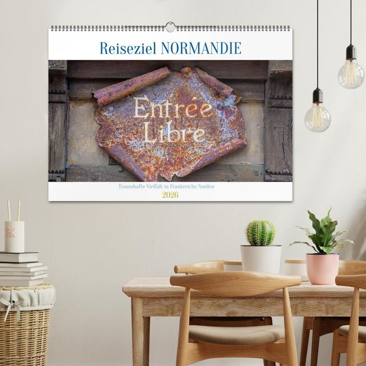 Produktbild: Reiseziel Normandie (Wandkalender 2026 DIN A2 quer), CALVENDO Monatskalender