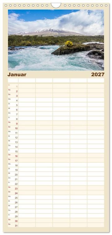 Produktbild: Familienplaner 2027 - Patagonien - Eine Landschaft der Kontraste mit 5 Spalten (Wandkalender, 21 x 45 cm) CALVENDO