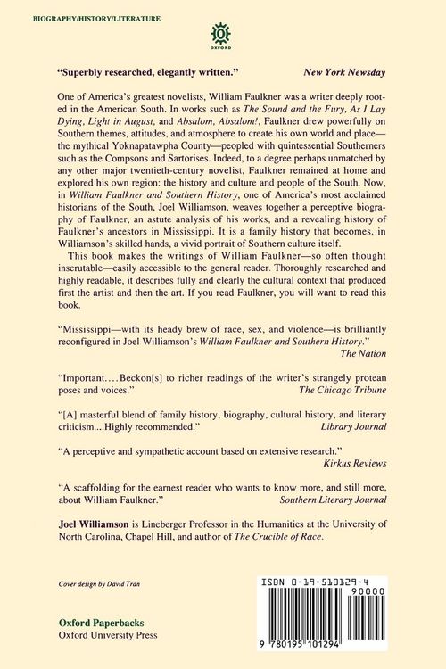 Produktbild: William Faulkner and Southern History