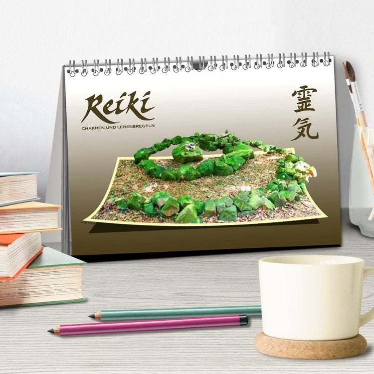 Produktbild: REIKI - Chakren und Lebensregeln (Tischkalender 2027 DIN A5 quer), CALVENDO Monatskalender
