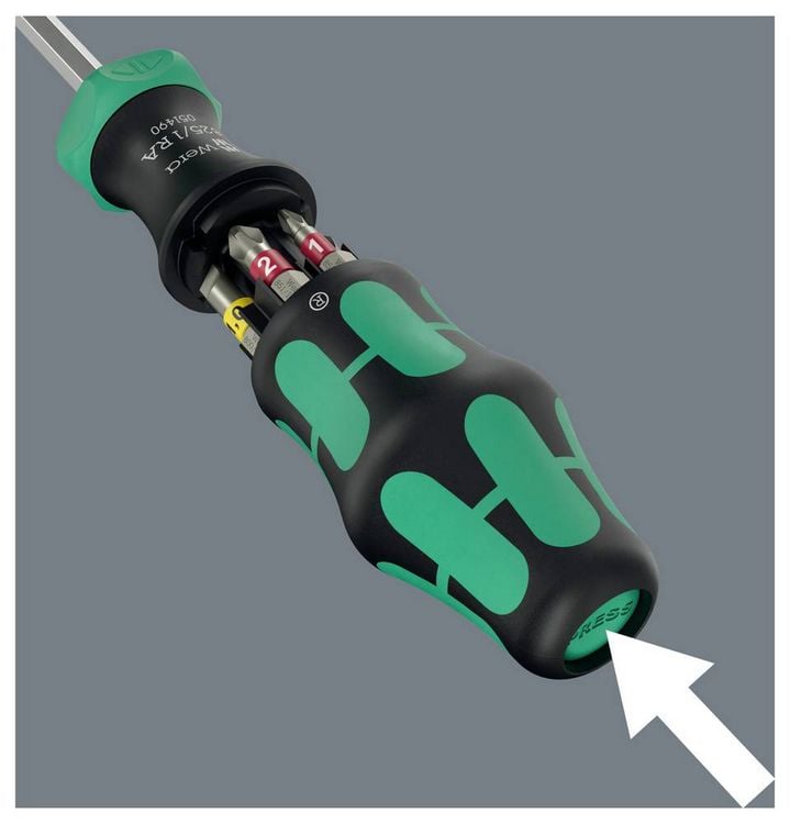 Produktbild: Wera Kompakt 27 RA 1 Werkstatt Bit-Set 1/4\" (6.3 mm)