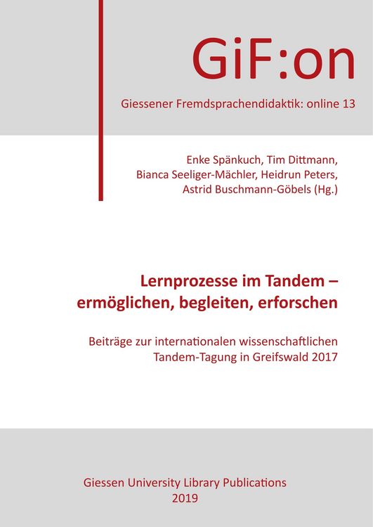 Produktbild: Lernprozesse im Tandem - erm&ouml;glichen, begleiten, erforschen