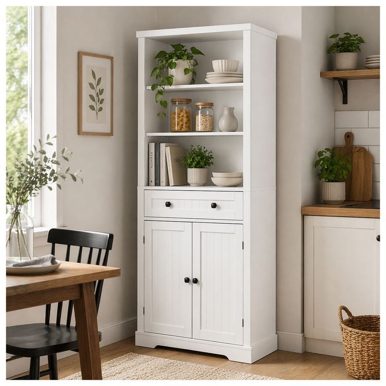 Produktbild: HTI-Living Buffetschrank Thekla Landhausstil Wei&szlig; Buffetschrank Thekla Landhausstil Wei&szlig;