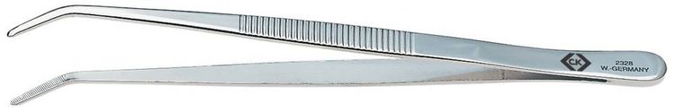 Produktbild: C.K T2328 Radiopinzette Stumpf, gebogen, fein 155mm