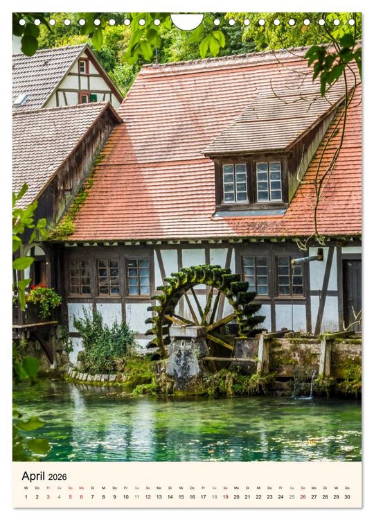Produktbild: T&Uuml;BINGEN UND BLAUBEUREN Historische Schw&auml;bische Alb (Wandkalender 2026 DIN A4 hoch), CALVENDO Monatskalender